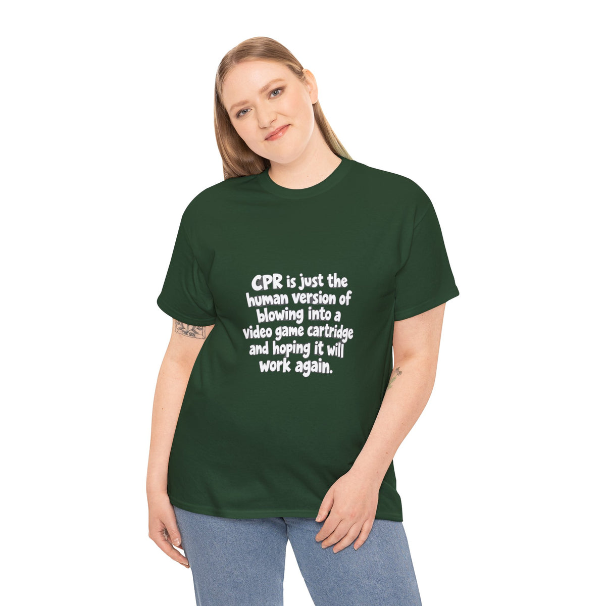 CPR Is Just the Human Version Tee — Funny Paramedic EMT Shirt