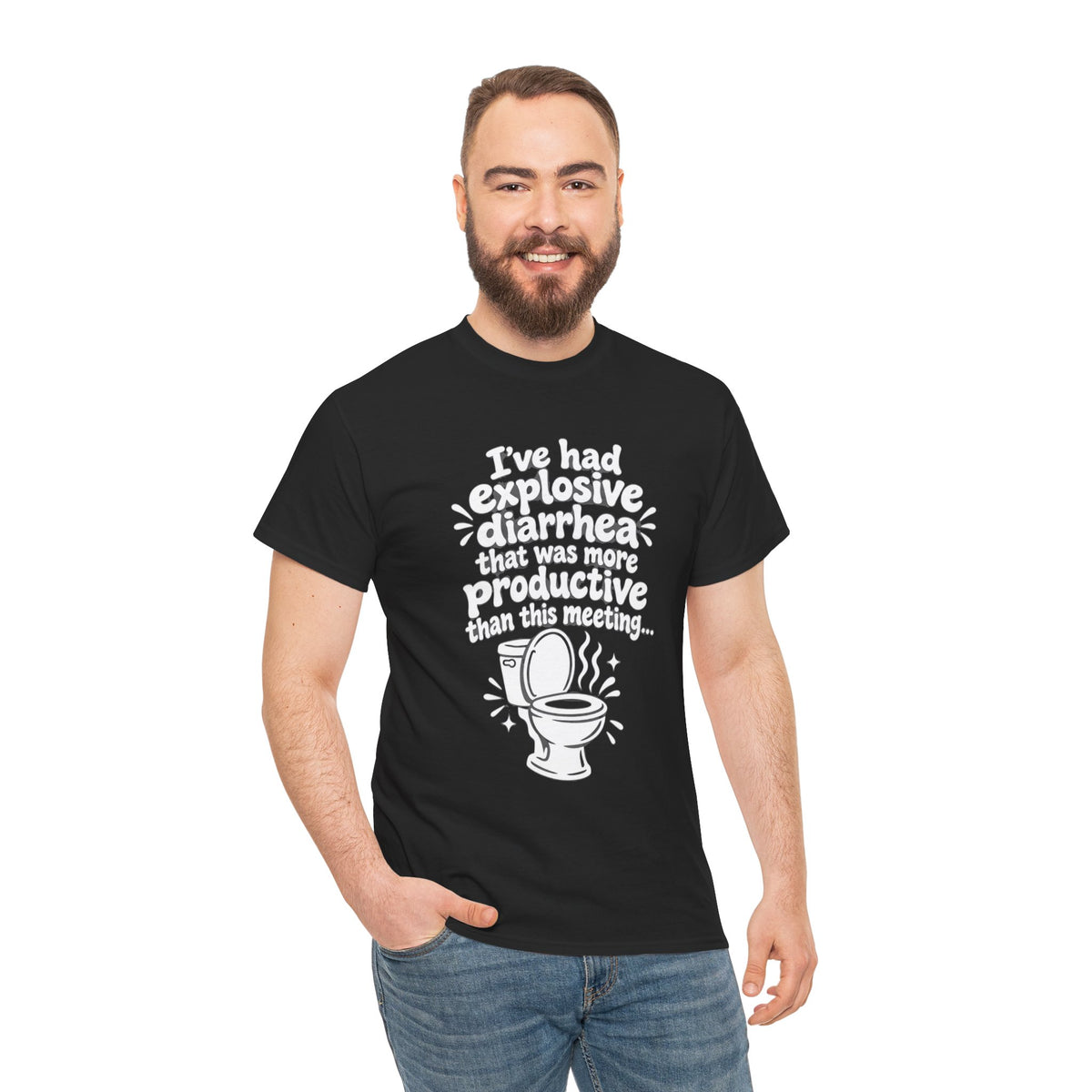 Explosive Diarrhea > This Meeting Funny Sarcastic T-Shirt | Offensive Office Humor Tee | Rude Gag Gift