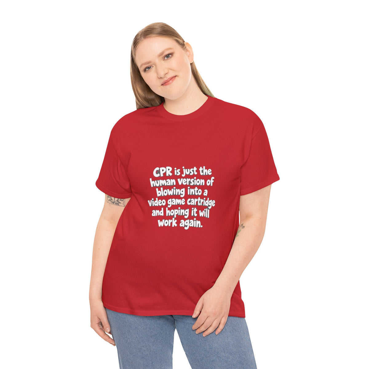 CPR Is Just the Human Version Tee — Funny Paramedic EMT Shirt