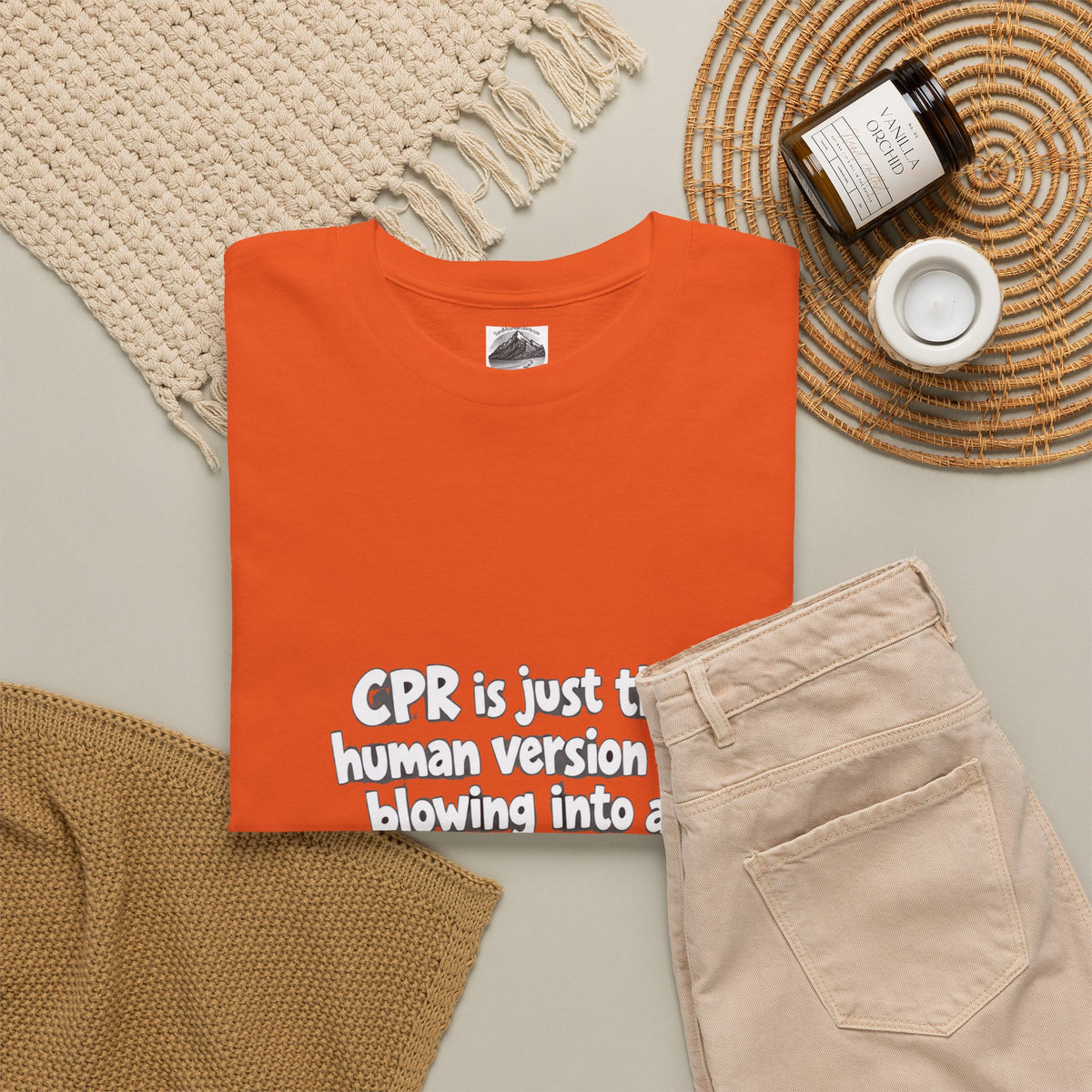 CPR Is Just the Human Version Tee — Funny Paramedic EMT Shirt