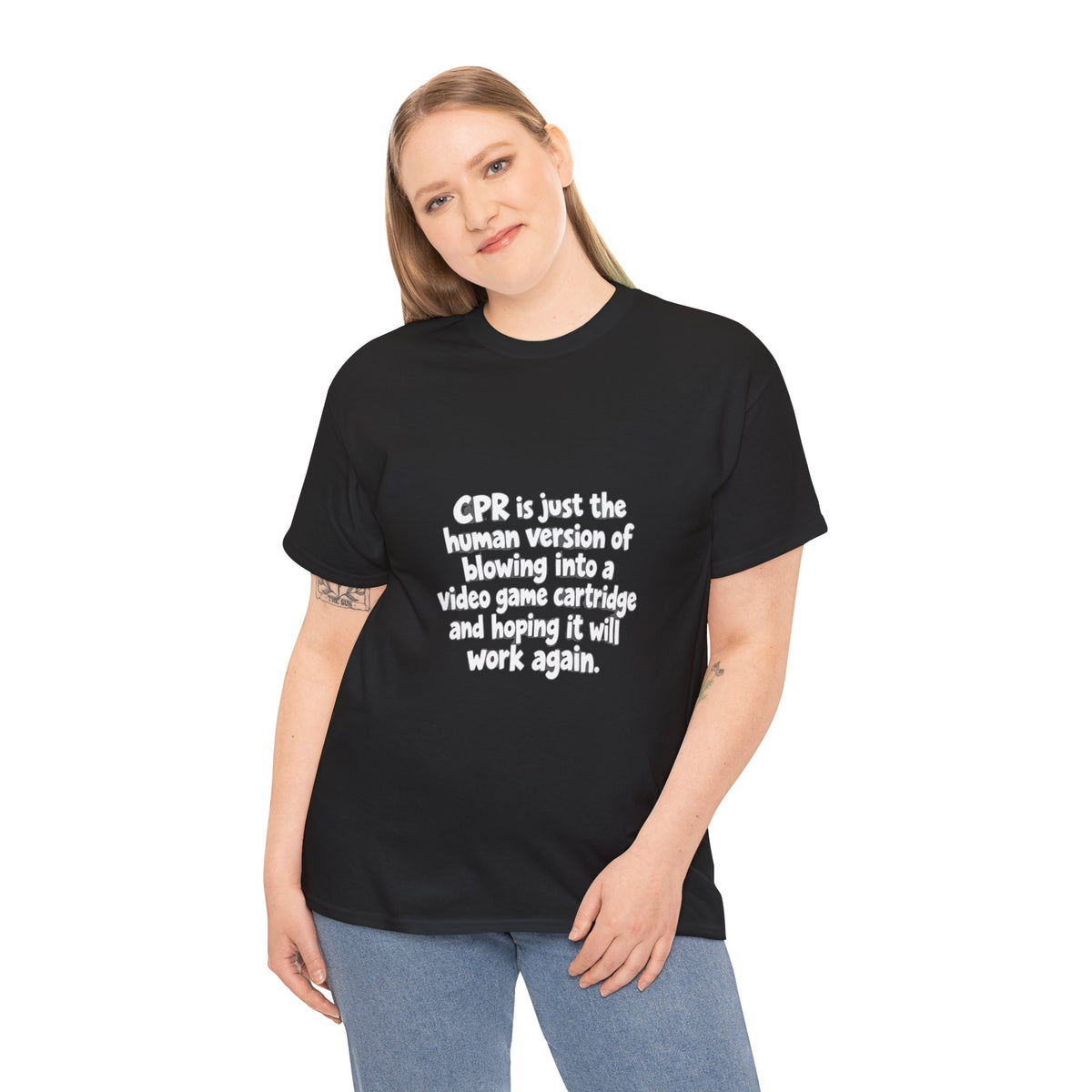 CPR Is Just the Human Version Tee — Funny Paramedic EMT Shirt