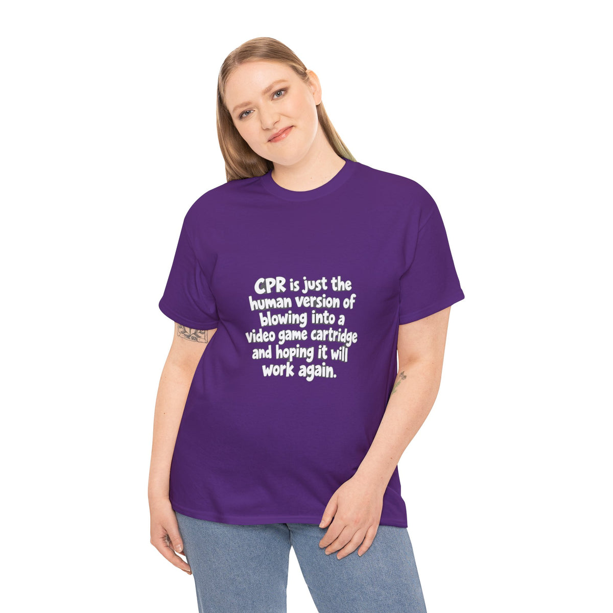 CPR Is Just the Human Version Tee — Funny Paramedic EMT Shirt