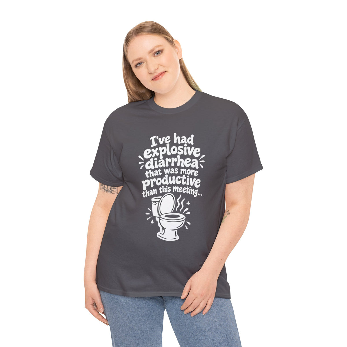 Explosive Diarrhea > This Meeting Funny Sarcastic T-Shirt | Offensive Office Humor Tee | Rude Gag Gift