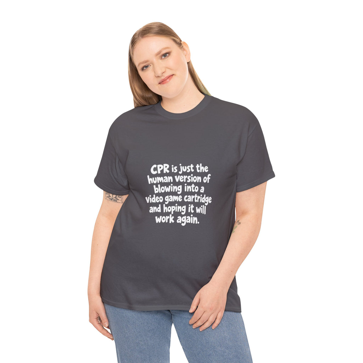 CPR Is Just the Human Version Tee — Funny Paramedic EMT Shirt
