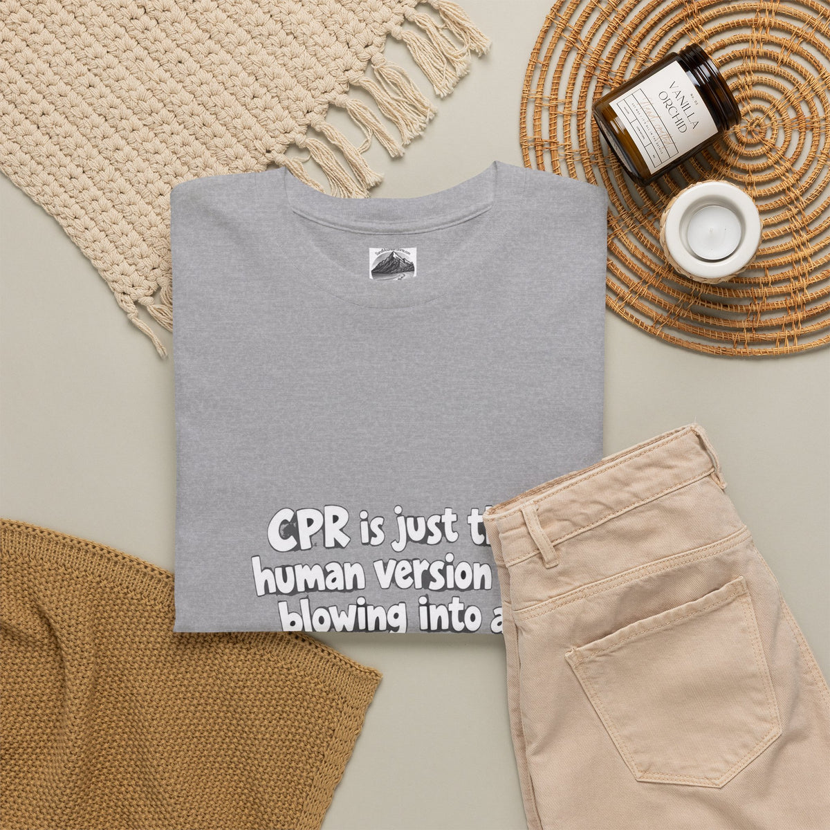 CPR Is Just the Human Version Tee — Funny Paramedic EMT Shirt