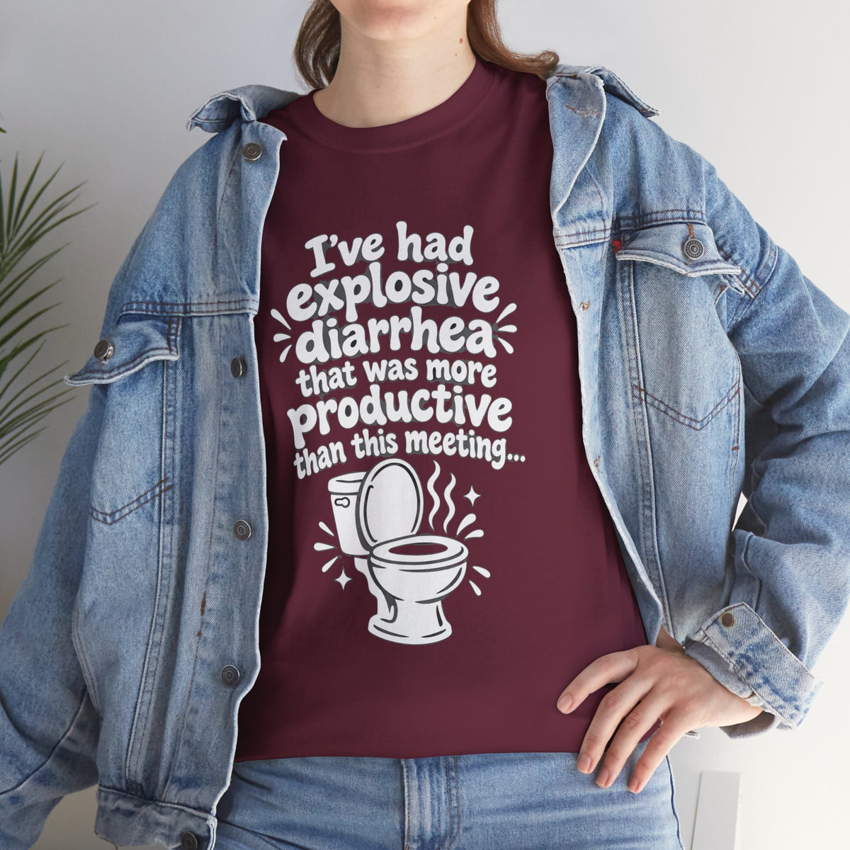 Explosive Diarrhea > This Meeting Funny Sarcastic T-Shirt | Offensive Office Humor Tee | Rude Gag Gift