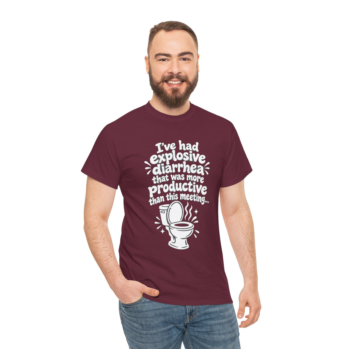 Explosive Diarrhea > This Meeting Funny Sarcastic T-Shirt | Offensive Office Humor Tee | Rude Gag Gift