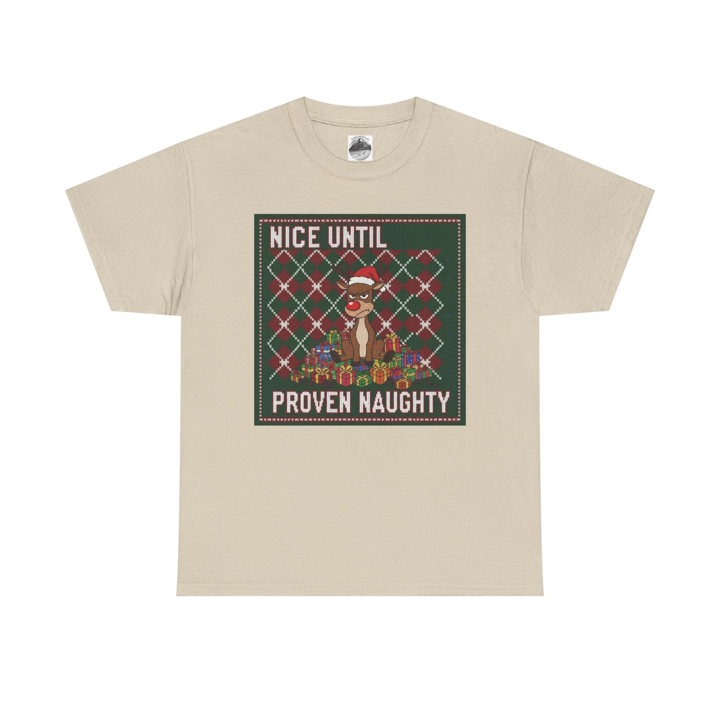 Nice Until Proven Naughty Ugly Christmas Shirt