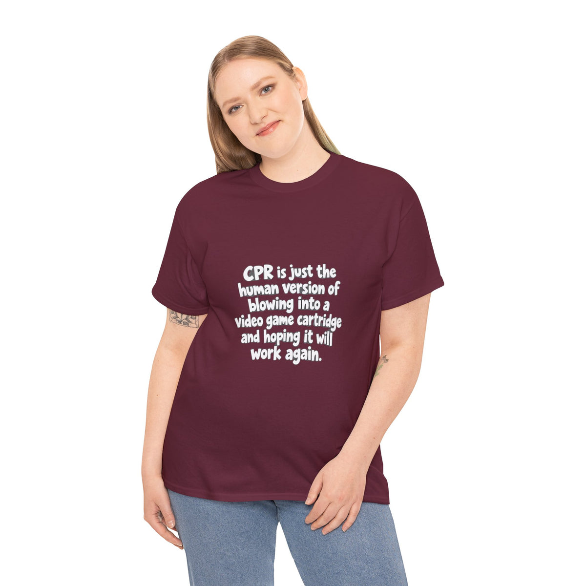CPR Is Just the Human Version Tee — Funny Paramedic EMT Shirt