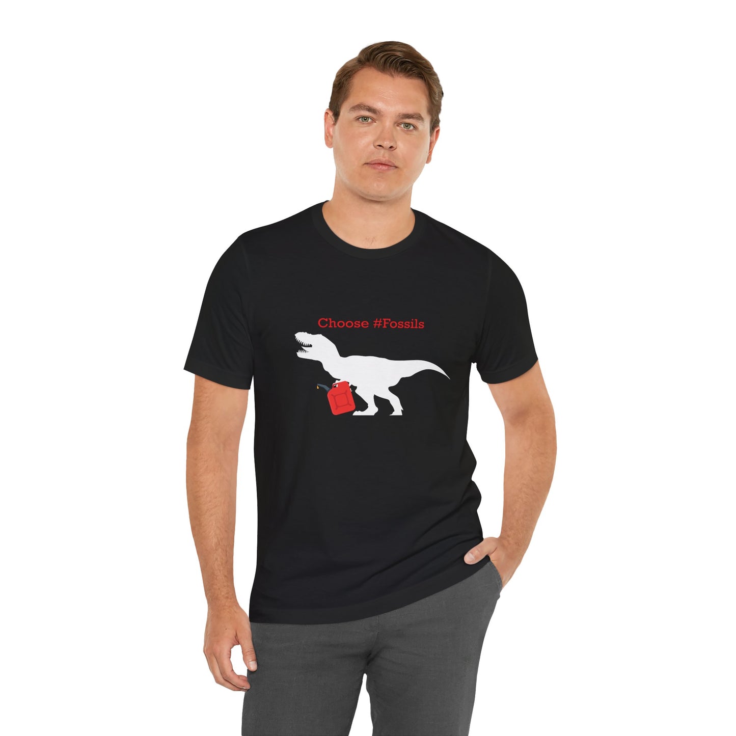 Fossil Fuels Featuring Your Favorite T-Rex (Dark shirt colors)