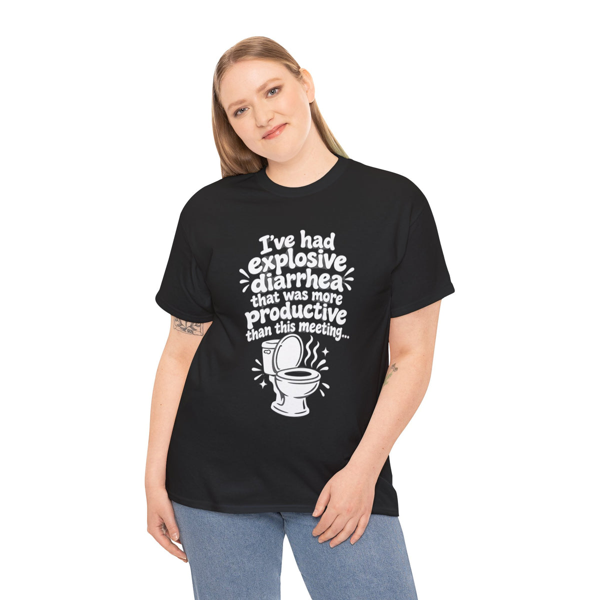 Explosive Diarrhea > This Meeting Funny Sarcastic T-Shirt | Offensive Office Humor Tee | Rude Gag Gift