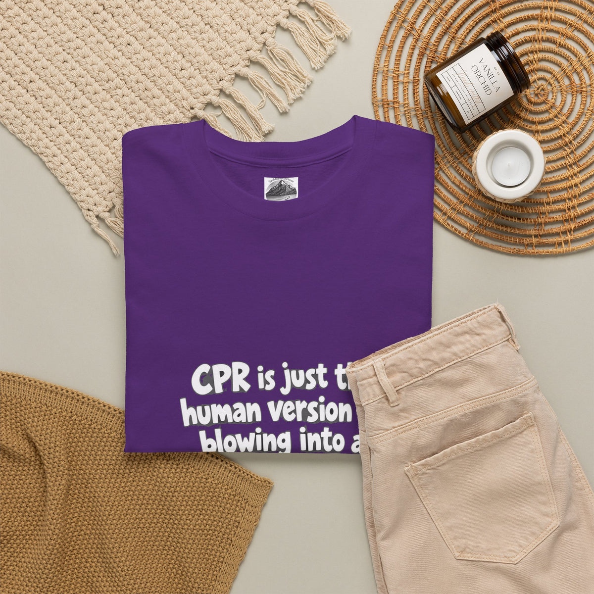 CPR Is Just the Human Version Tee — Funny Paramedic EMT Shirt