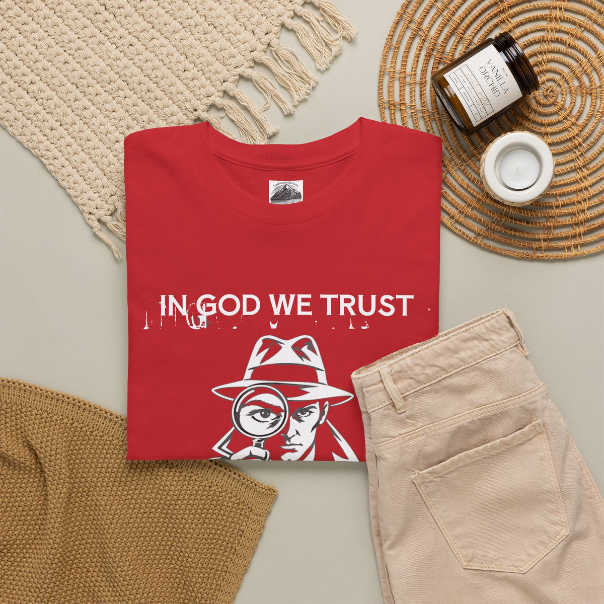 In God We Trust, All Others We Track" T-Shirt | Funny Spy Surveillance Shirt