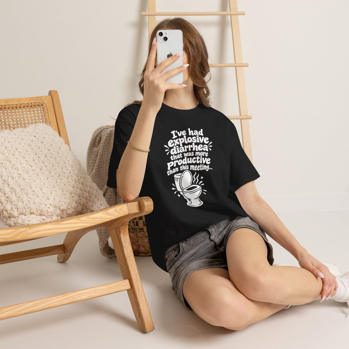 Explosive Diarrhea > This Meeting Funny Sarcastic T-Shirt | Offensive Office Humor Tee | Rude Gag Gift
