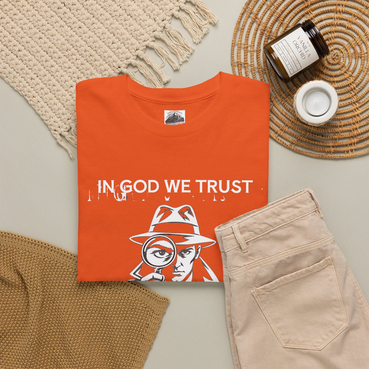 In God We Trust, All Others We Track" T-Shirt | Funny Spy Surveillance Shirt