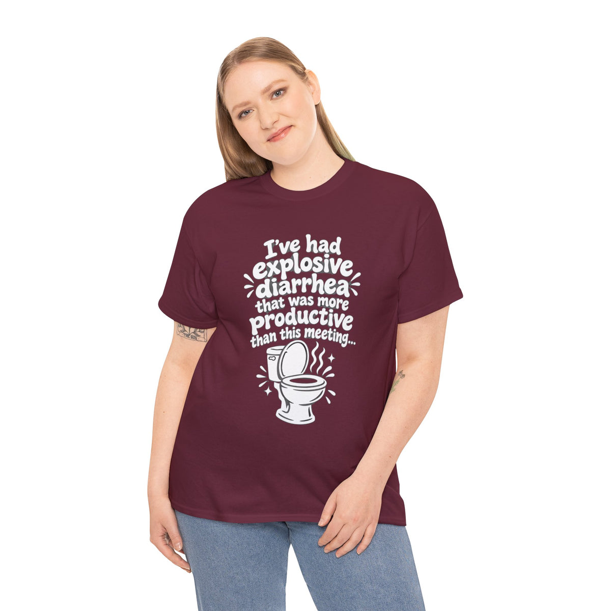 Explosive Diarrhea > This Meeting Funny Sarcastic T-Shirt | Offensive Office Humor Tee | Rude Gag Gift